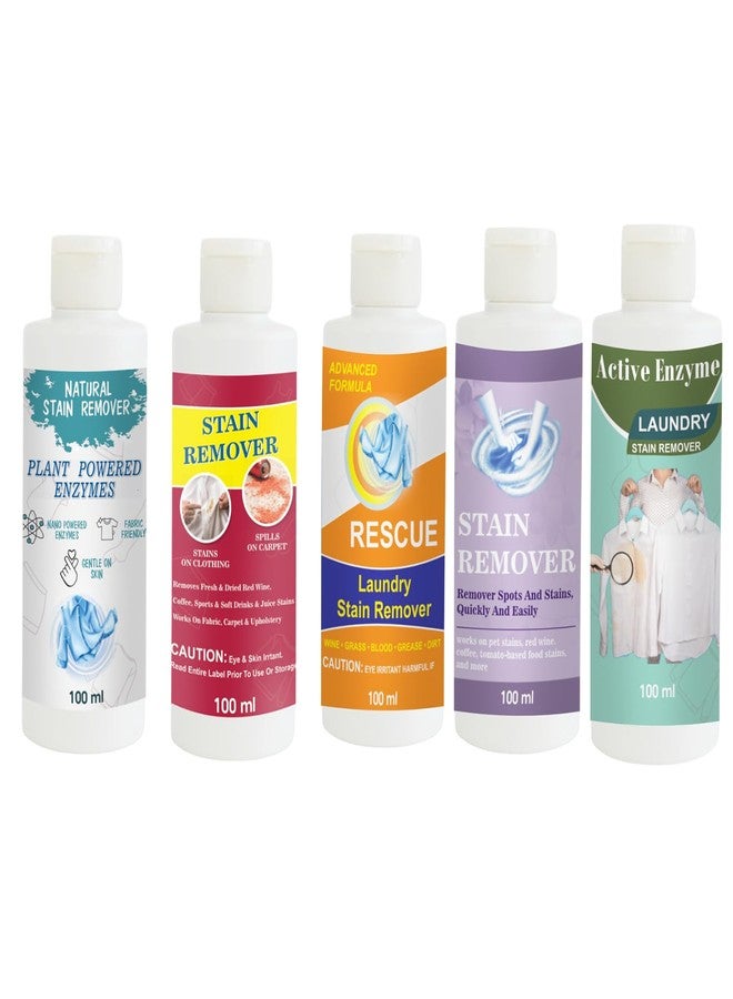 TOOVUS Stain Remover Combo Pack of Shirt, Red, Orange, Purple and Pista Stain Remover | Multi-Surface Cleaning Solution for Clothes, Fabrics, Upholstery (100 g Each) - Image 1